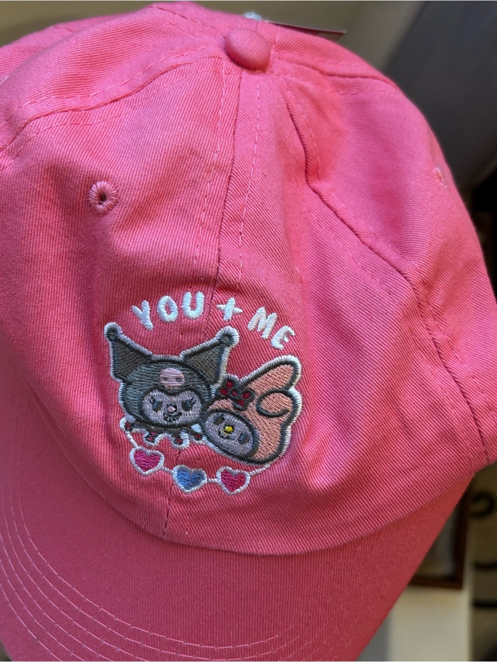 My Melody Kuromi Sanrio Baseball Cap Embroidery
